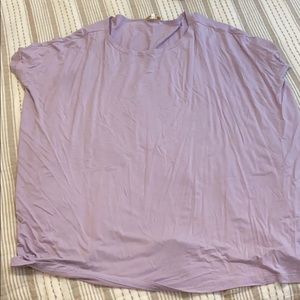 Lavender piko short sleeve